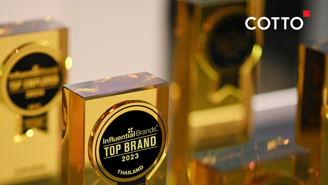 SCGD sends the COTTO brand to win the award for best Asian brand with the most influence on consumers of the year